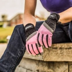 STIHL Cotton Candy Gloves Black/Pink M 1 Pair -Stihl 079e2d6d 867f 48fe 83bb c42b28cb9442