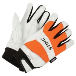 STIHL Pro Mark Dynamic Protective Gloves Orange/White XL 1 Pair