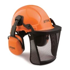 STIHL Pro Mark Ratchet Forestry Helmet System Orange
