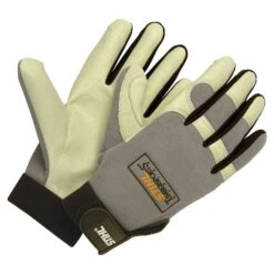 STIHL TIMBERSPORTS Leather Palms Gloves Black/Gray/Cream XL 1 Pk